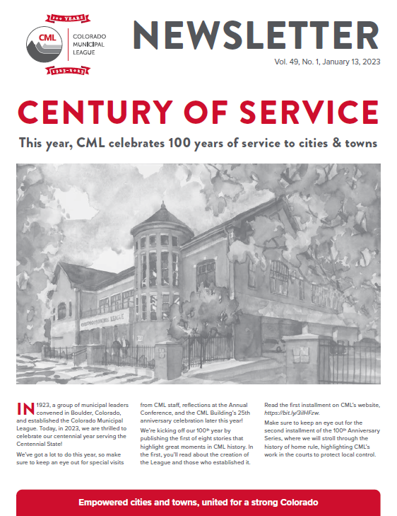 Cover of CML newsletter