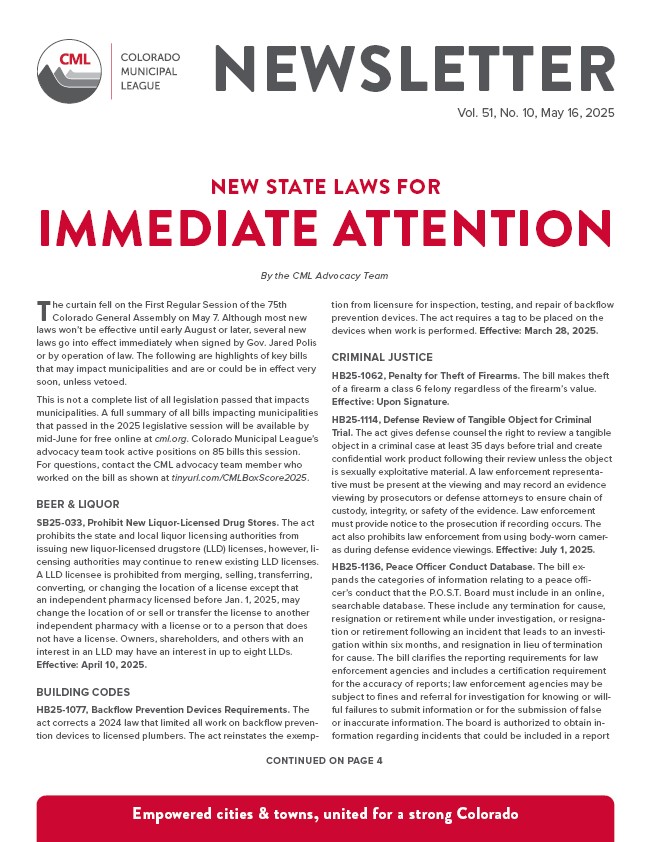 CML Newsletter CML Newsletter