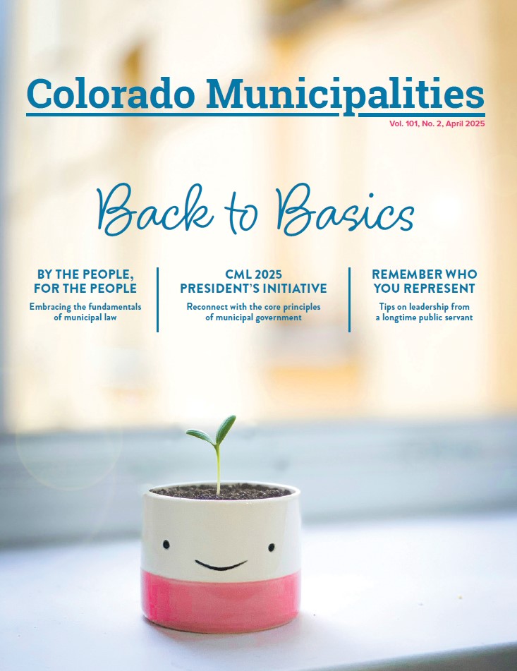Cover of Colorado Municipalities magazine