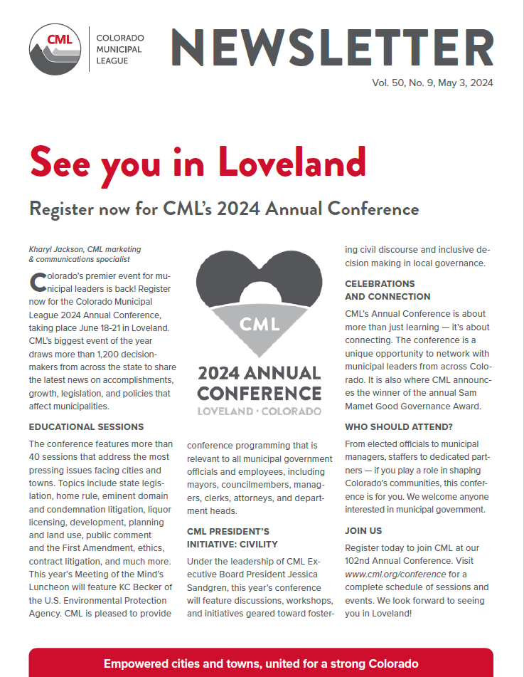 Cover of CML Newsletter