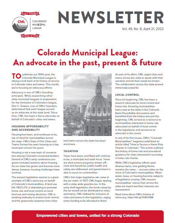 Cover of CML Newsletter