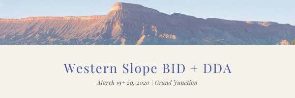 Western Slope BID and DDA Western Slope BID and DDA