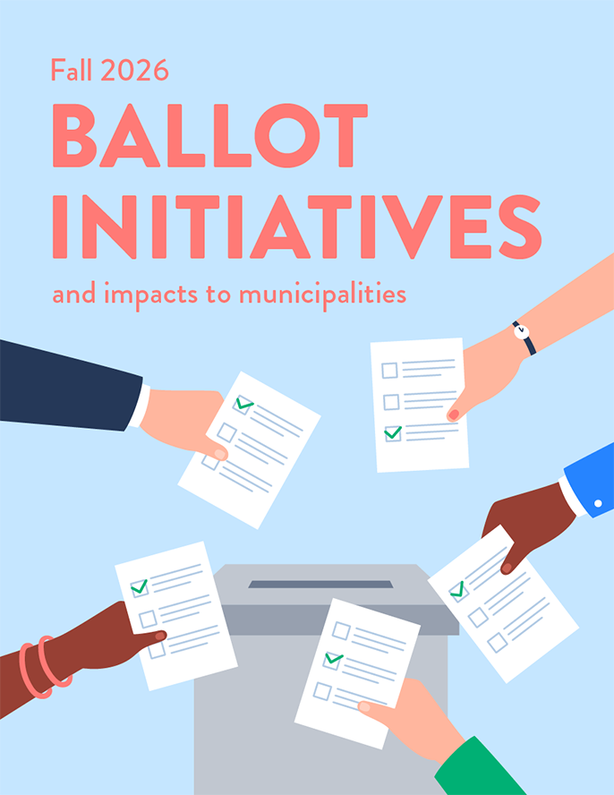 graphic of hands putting ballot cards into a voting box